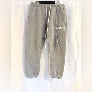 FEAR OF GOD ESSENTIALS. Gray joggers size L
